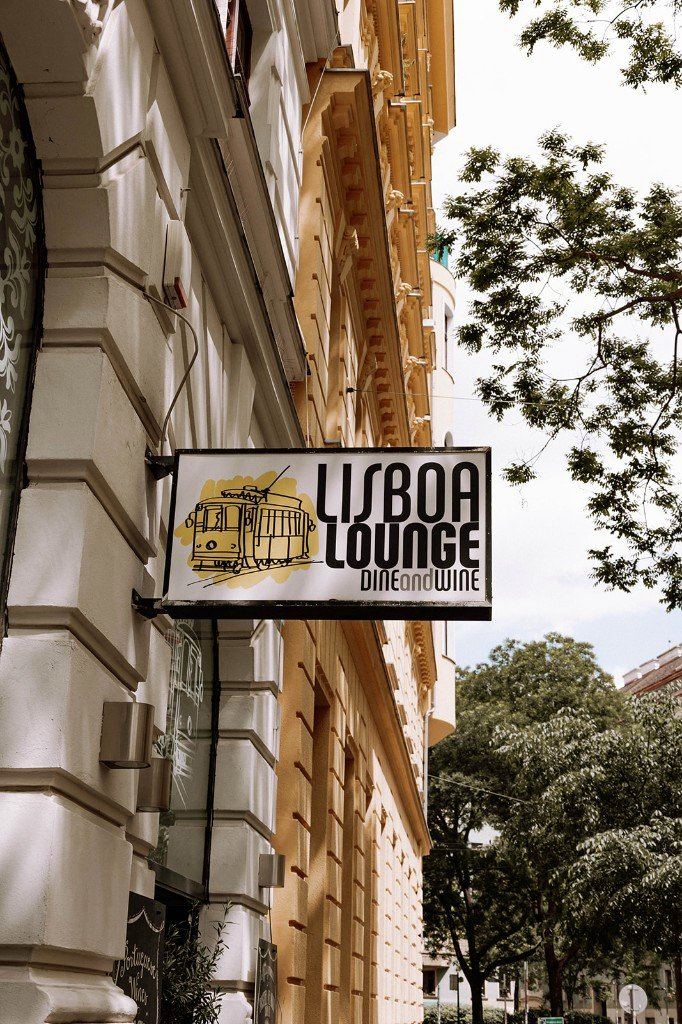 Our sign on Mühlgasse